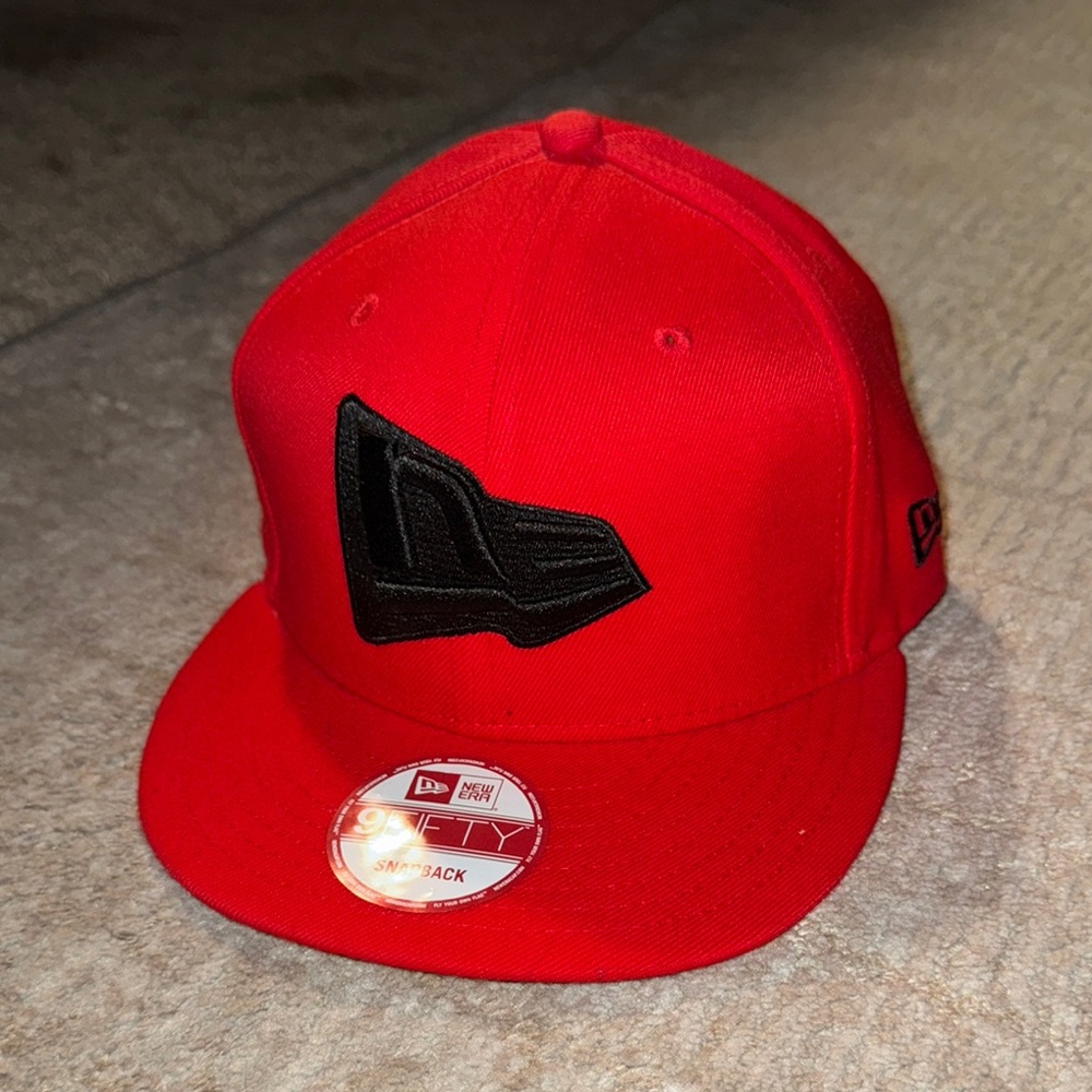 New Era Red and Black Snapback Hat